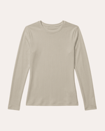 Women's Ribbed Long-Sleeve Underscrub Birch - Scrubloop