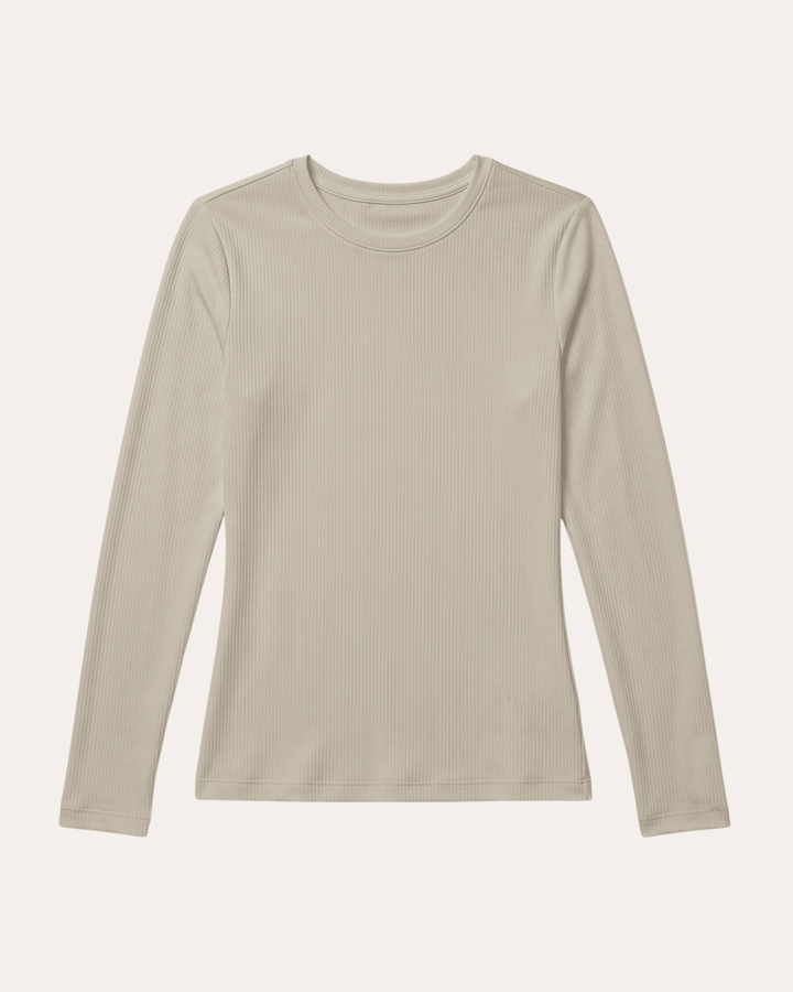 Women's Ribbed Long-Sleeve Underscrub Birch
