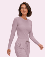 Women's Ribbed Long-Sleeve Underscrub Blossom - Scrubloop