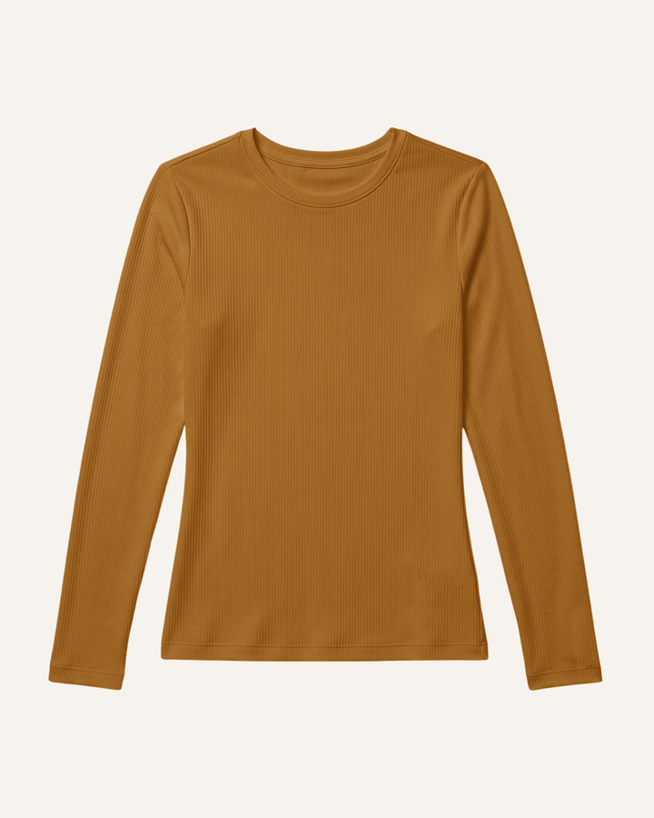 Women's Ribbed Long-Sleeve Underscrub Cider