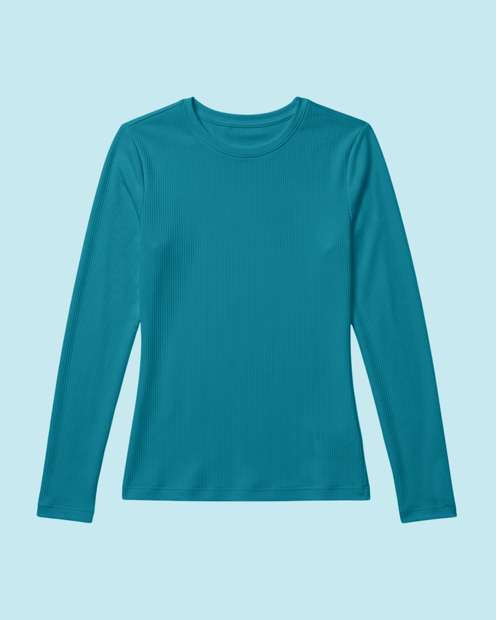 Women's Ribbed Long-Sleeve Underscrub Marina