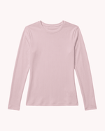 Women's Ribbed Long-Sleeve Underscrub Rose Quartz - Scrubloop