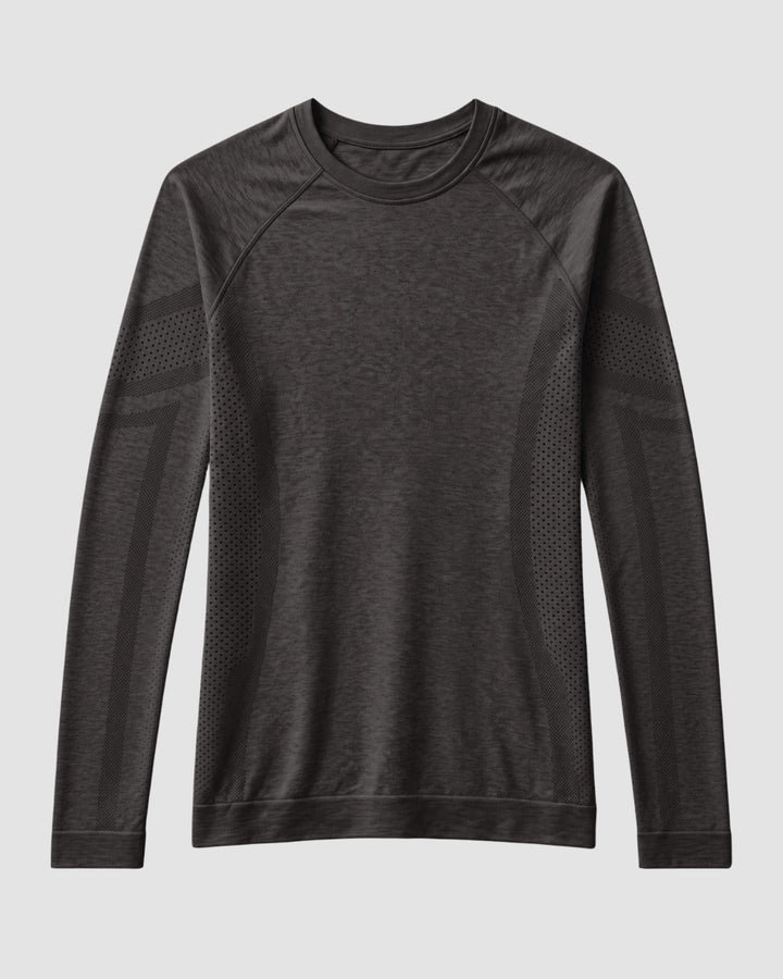 Women's Seamless Long-sleeve Underscrub Charcoal