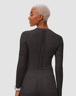 Women's Seamless Long-sleeve Underscrub Charcoal - Scrubloop