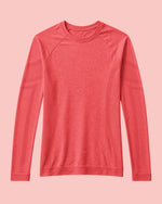 Women's Seamless Long-sleeve Underscrub Coral - Scrubloop
