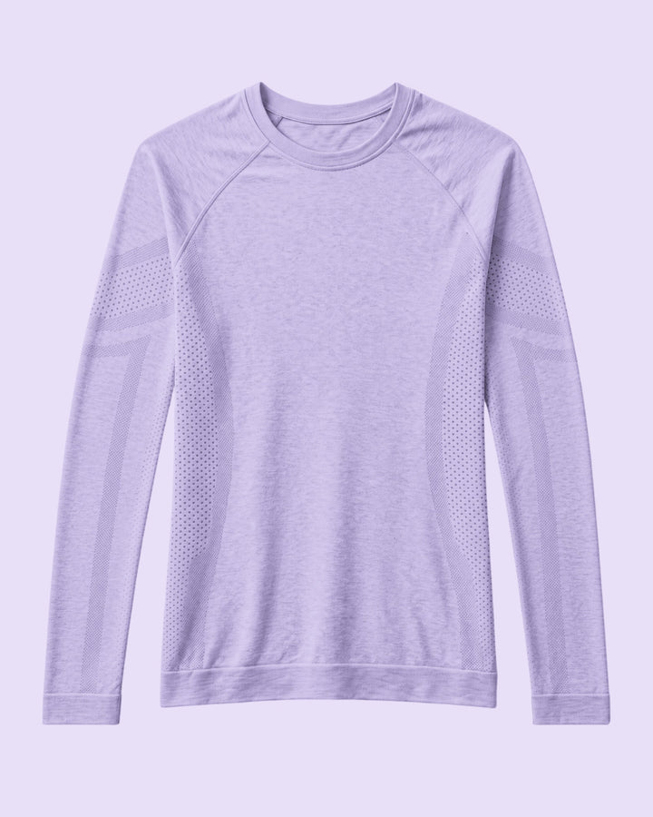 Women's Seamless Long-sleeve Underscrub Lavender