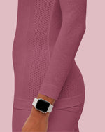 Women's Seamless Long-sleeve Underscrub Mauve - Scrubloop