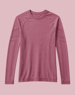 Women's Seamless Long-sleeve Underscrub Mauve - Scrubloop