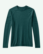 Women's Seamless Long-sleeve Underscrub Midnight Green - Scrubloop