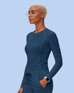 Women's Seamless Long-sleeve Underscrub Ocean - Scrubloop