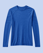 Women's Seamless Long-sleeve Underscrub Royal Blue - Scrubloop