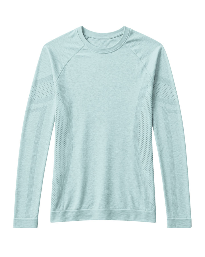 Women's Seamless Long-sleeve Underscrub Sky Blue