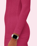 Women's Seamless Long-sleeve Underscrub Wild Berry - Scrubloop