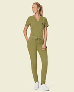 Women's Slim 6-Pocket Pant Avocado - Scrubloop