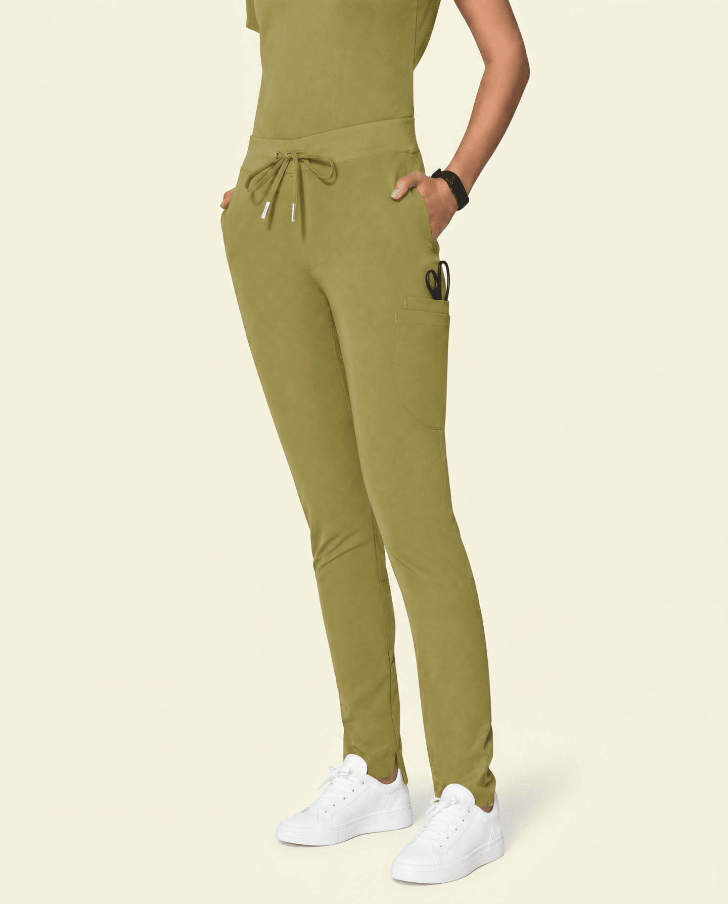 Women's Slim 6-Pocket Pant Avocado - Scrubloop