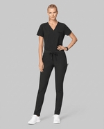 Women's Slim 6-Pocket Pant Black - Scrubloop
