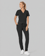 Women's Slim 6-Pocket Pant Black - Scrubloop