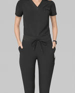 Women's Slim 6-Pocket Pant Black - Scrubloop