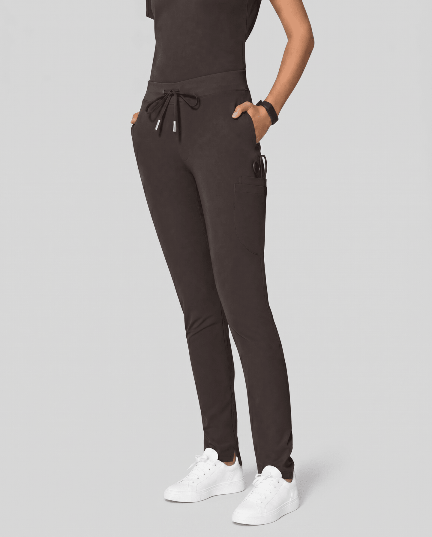 Women's Slim 6-Pocket Pant Charcoal - Scrubloop