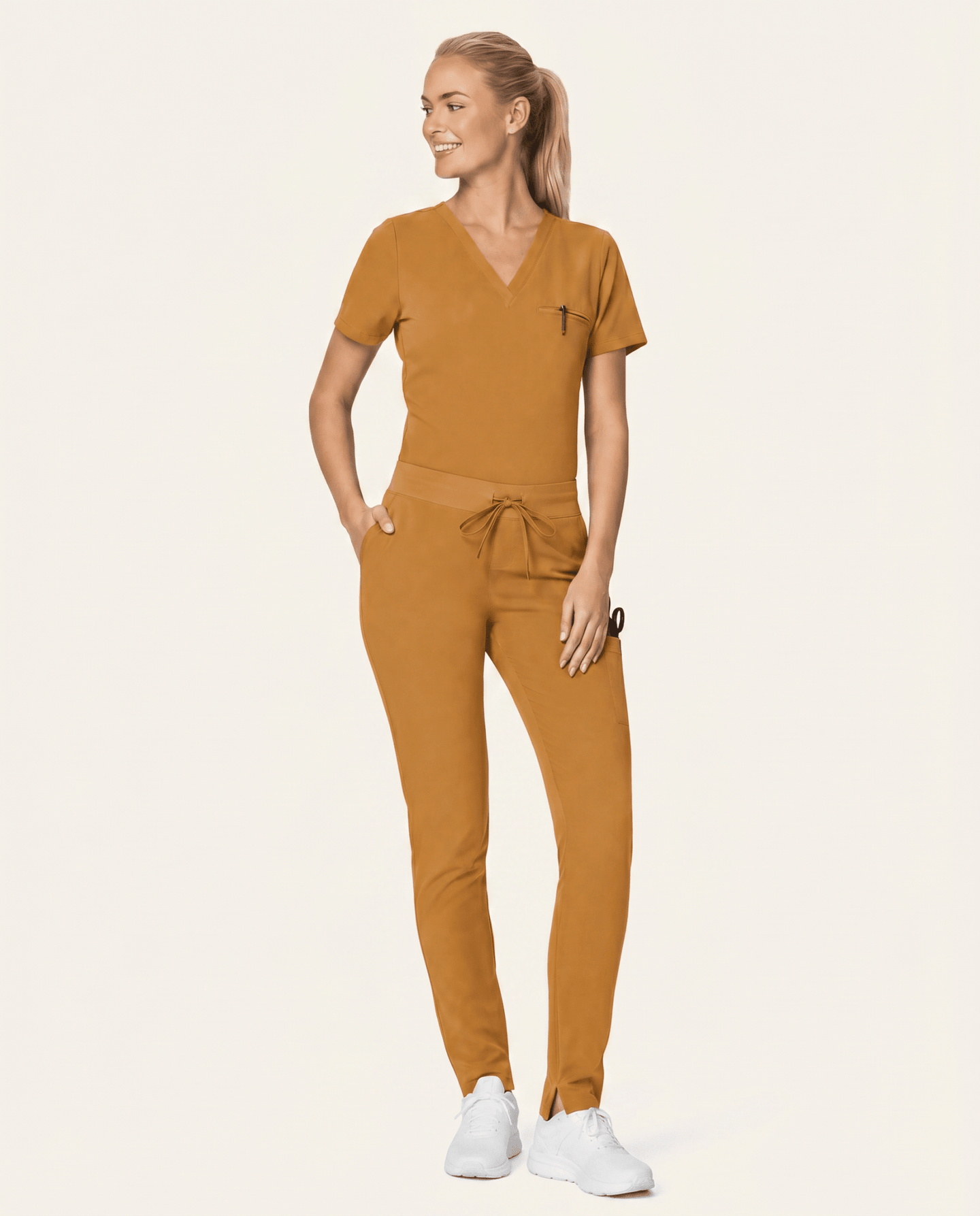 Women's Slim 6-Pocket Pant Cider - Scrubloop