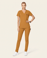 Women's Slim 6-Pocket Pant Cider - Scrubloop