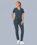 Women's Slim 6-Pocket Pant Dark Harbor - Scrubloop