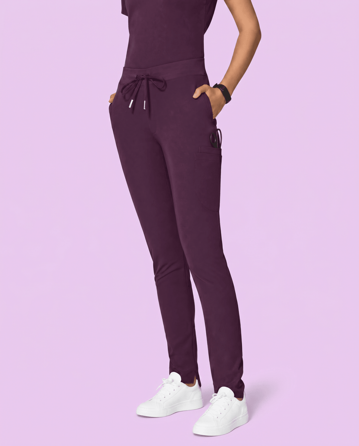 Women's Slim 6-Pocket Pant Deep Eggplant