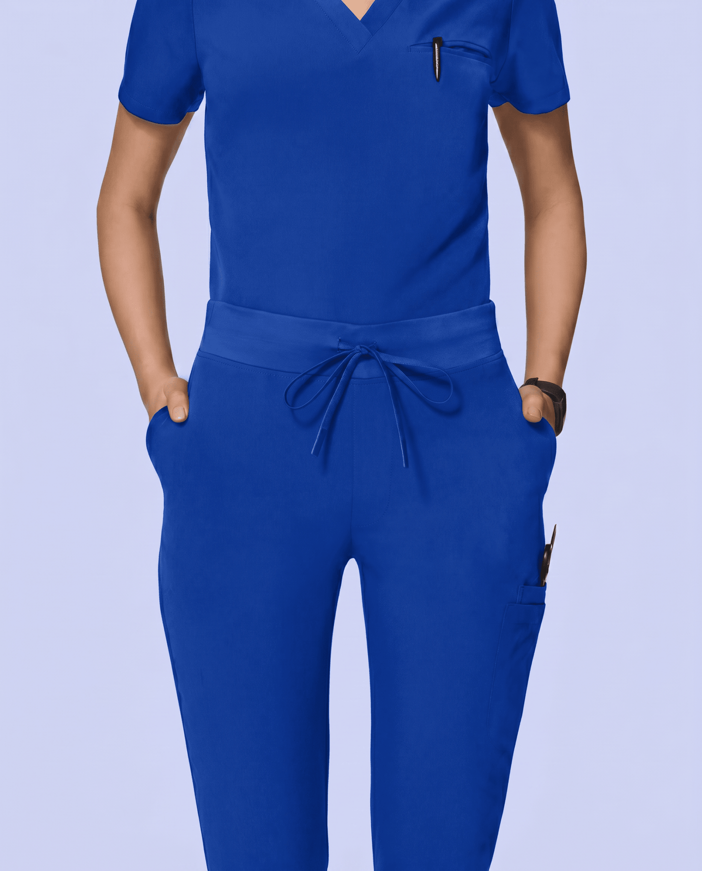 Women's Slim 6-Pocket Pant Galaxy Blue - Scrubloop