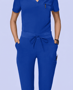 Women's Slim 6-Pocket Pant Galaxy Blue - Scrubloop