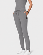 Women's Slim 6-Pocket Pant Heather Gray - Scrubloop