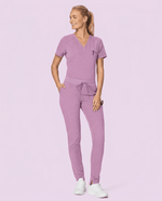 Women's Slim 6-Pocket Pant Lilac - Scrubloop