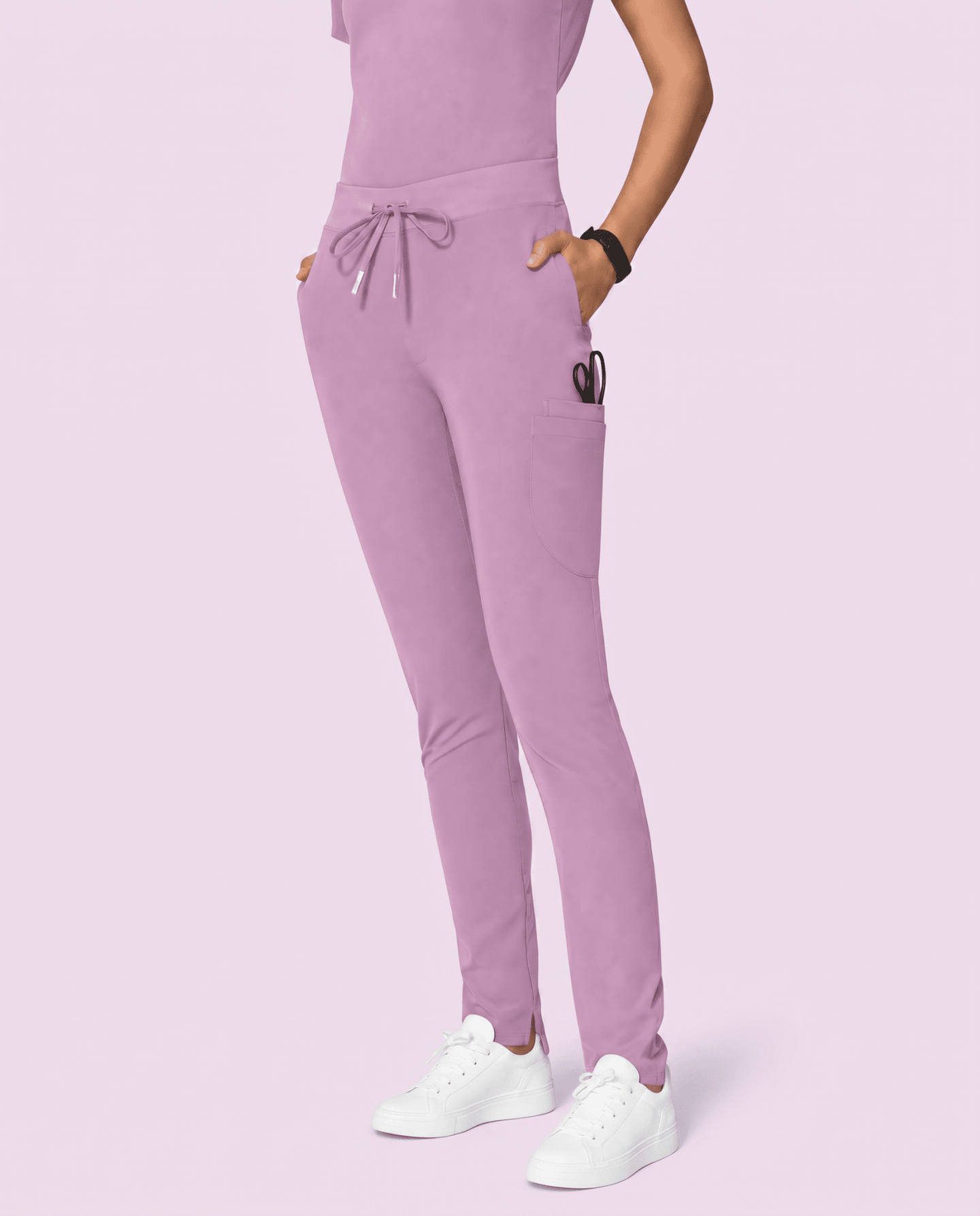 Women's Slim 6-Pocket Pant Lilac - Scrubloop