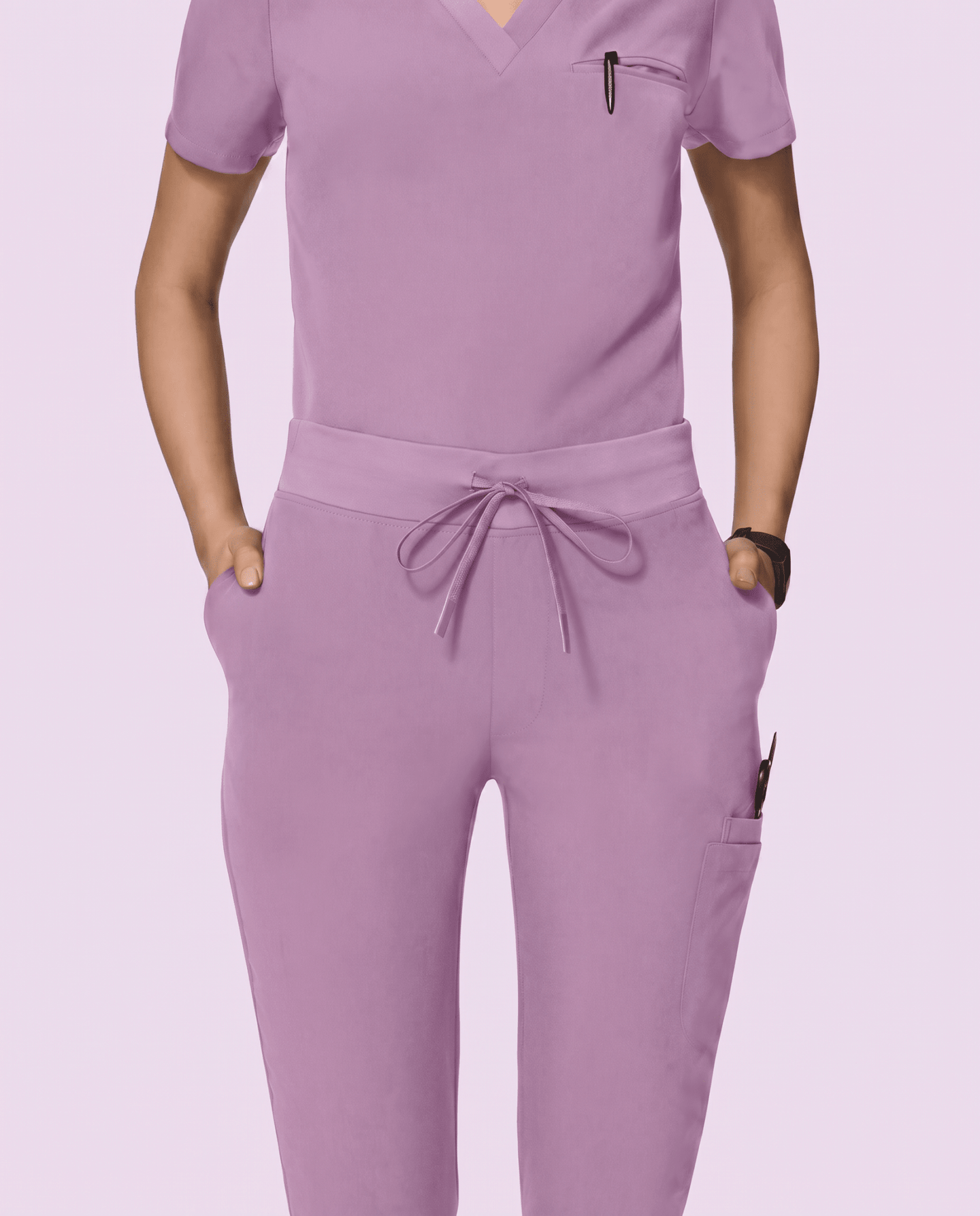 Women's Slim 6-Pocket Pant Lilac - Scrubloop