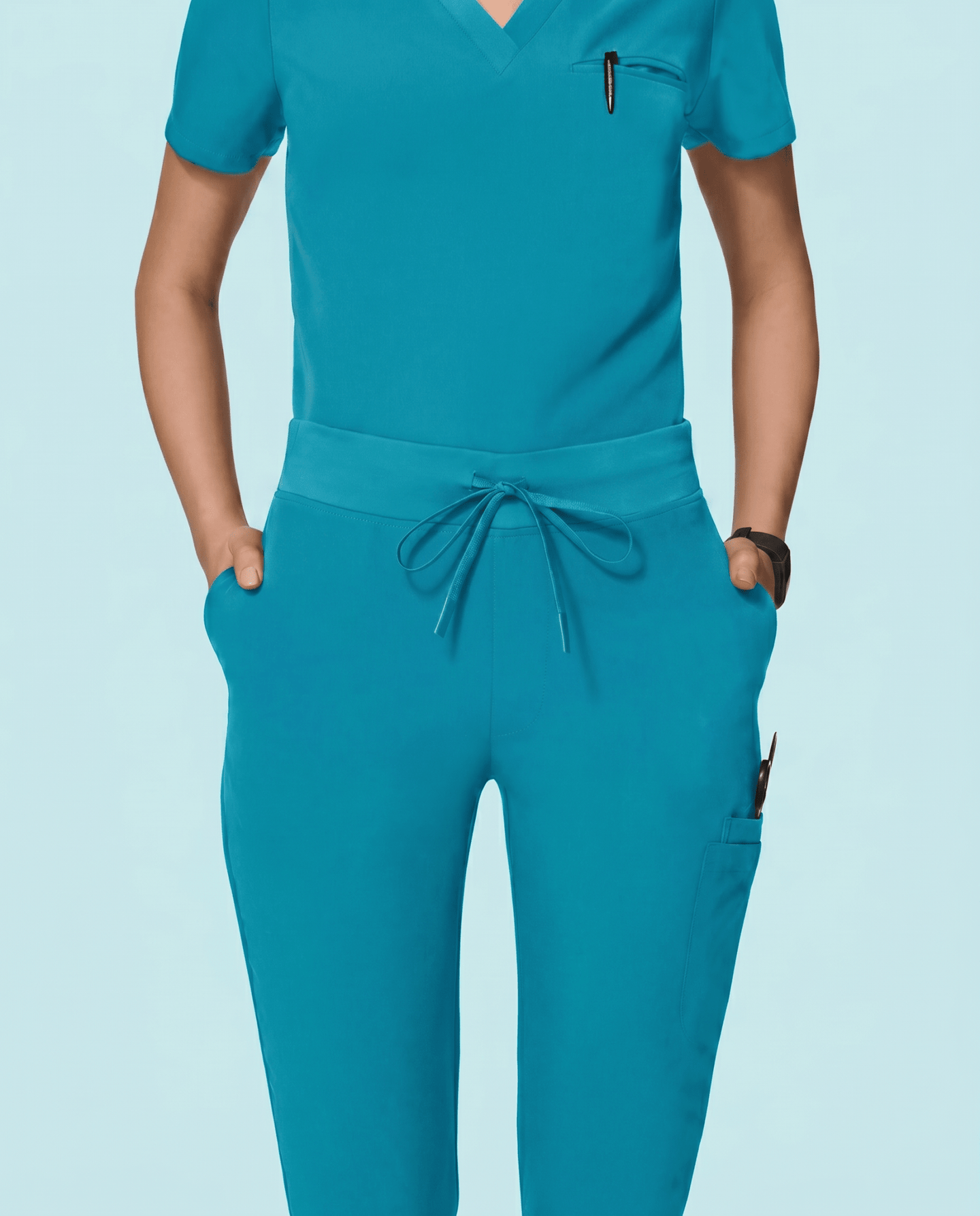 Women's Slim 6-Pocket Pant Marina - Scrubloop