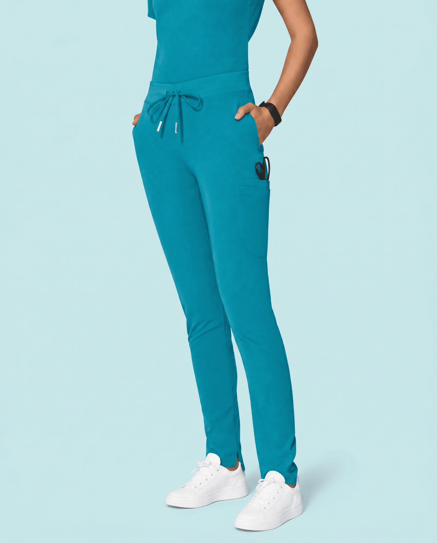 Women's Slim 6-Pocket Pant Marina - Scrubloop