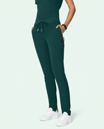 Women's Slim 6-Pocket Pant Midnight Green - Scrubloop