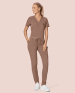 Women's Slim 6-Pocket Pant Mocha - Scrubloop