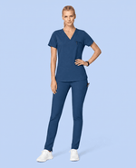 Women's Slim 6-Pocket Pant Ocean - Scrubloop