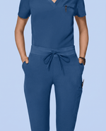 Women's Slim 6-Pocket Pant Ocean - Scrubloop