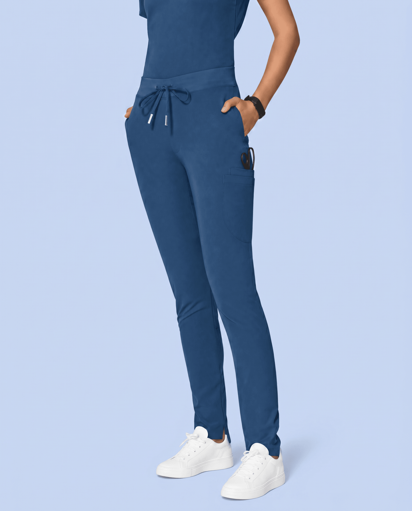 Women's Slim 6-Pocket Pant Ocean - Scrubloop