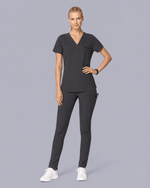 Women's Slim 6-Pocket Pant Pewter - Scrubloop