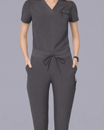 Women's Slim 6-Pocket Pant Pewter - Scrubloop
