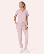Women's Slim 6-Pocket Pant Rose Quartz - Scrubloop