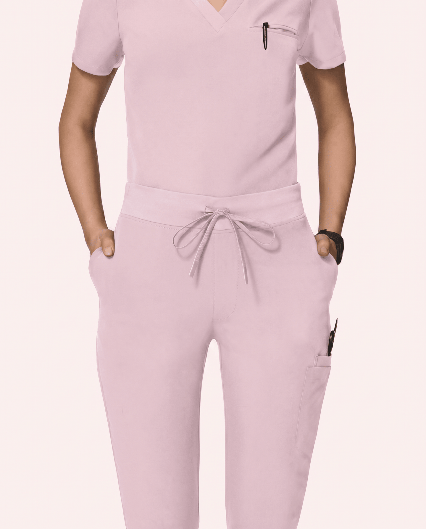 Women's Slim 6-Pocket Pant Rose Quartz - Scrubloop