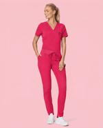 Women's Slim 6-Pocket Pant Sangria - Scrubloop