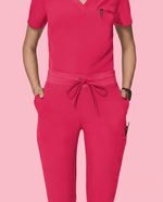 Women's Slim 6-Pocket Pant Sangria - Scrubloop