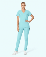 Women's Slim 6-Pocket Pant Surf - Scrubloop