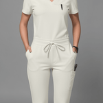 Women's Slim 6-Pocket Pant White - Scrubloop