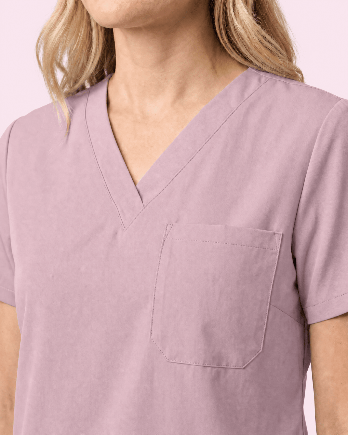 Women's Slim One-Pocket V-neck Top Blossom - Scrubloop