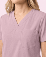 Women's Slim One-Pocket V-neck Top Blossom - Scrubloop